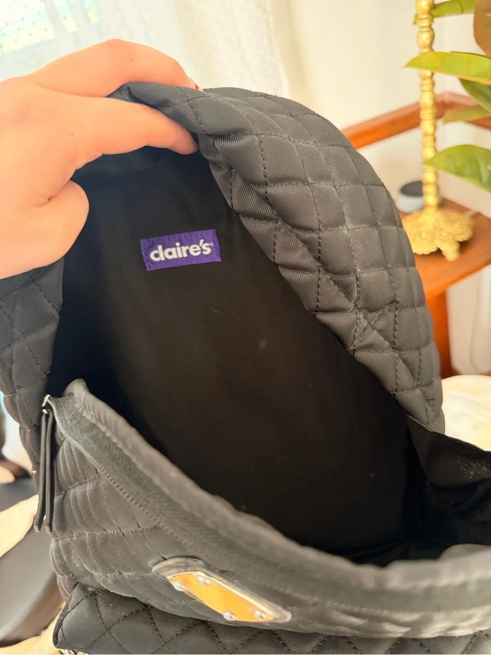 🎀PICK 5/$25🎀 CLAIRES QUILTED BACKPACK